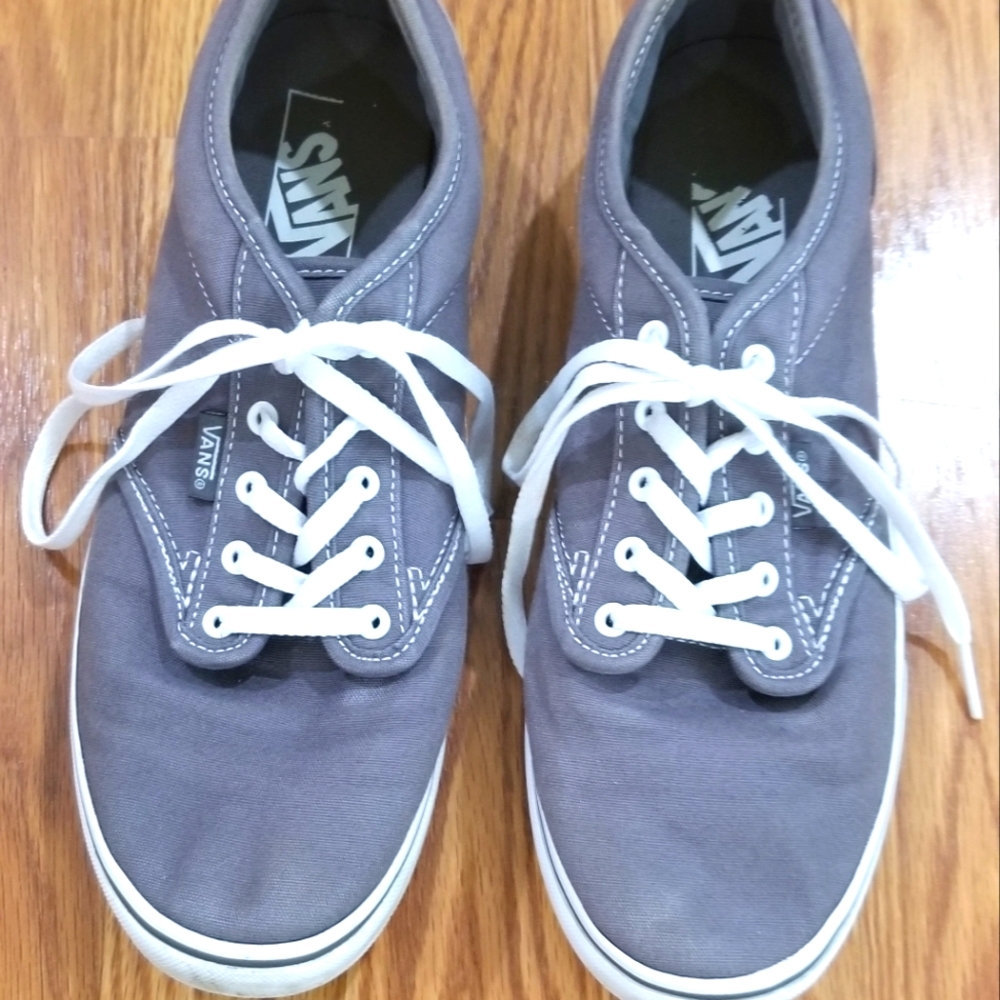 Vans Gray Canvas Sneakers